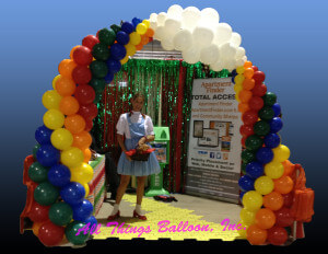 Balloon decorator - balloon arch