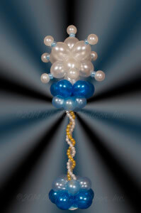 Balloon decor: Balloon centerpiece - Snowflake