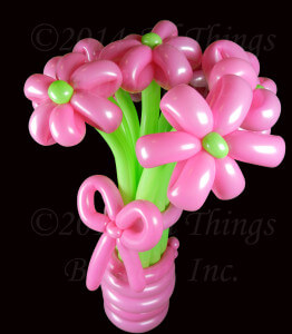 Balloon artist - balloon flower bouquet