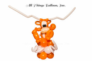 balloon decor: balloon UT Longhorn Centerpiece