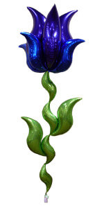 balloon decor - blue Tulip