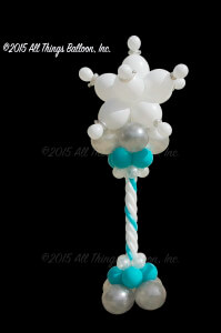 balloon decor - balloon Snow Queen Column