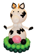 balloon decorator: baby shower balloon cow
