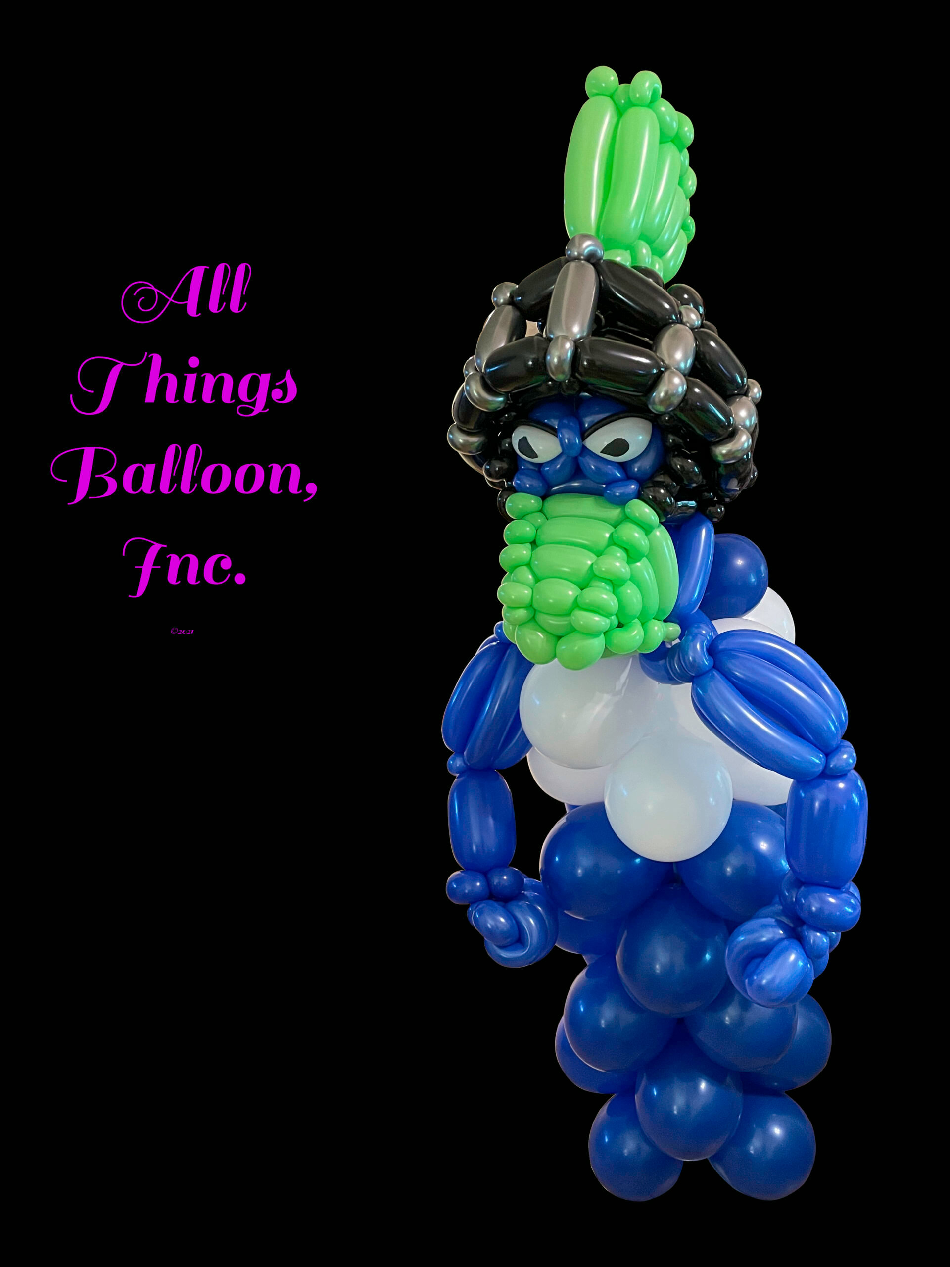Nico Mascot - balloon column