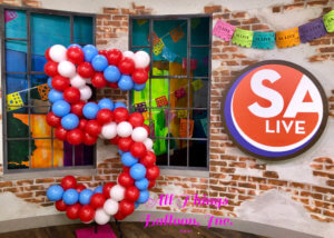 Balloon "Five" for SA Live